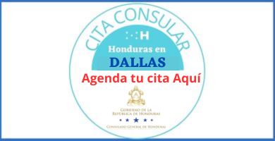 Cita Consulado de Honduras en DALLAS