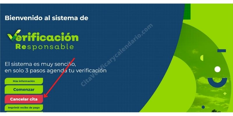 Cancelar cita verificación Jalisco en línea