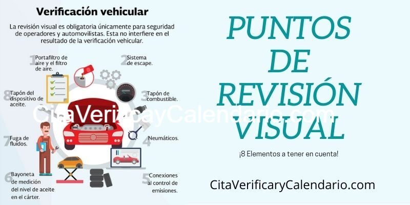 Puntos de revisión visual verificacion vehicular mexico